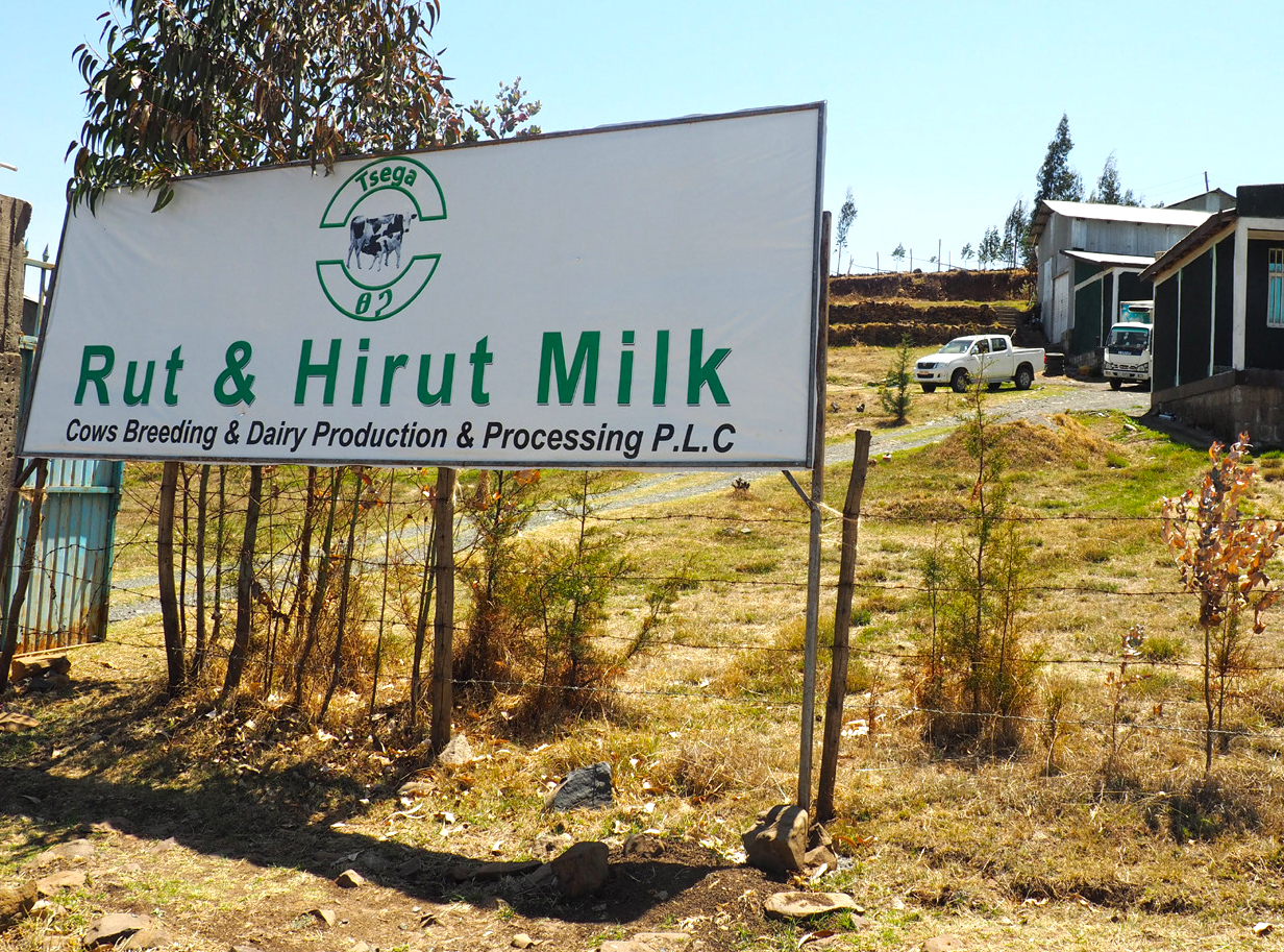 The entrance to Rut & Hirut’s processing facilities in Chacha, Ethiopia.